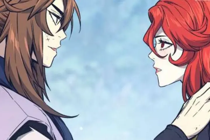 Absolute Sword Sense Chapter 166 English Manhwa showing a tense confrontation as both characters reach their breaking point