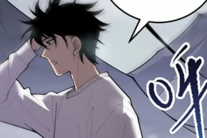Disastrous Necromancer Chapter 239 English Sub scene showing the main character thinking deeply as he prepares to advance to the next stage